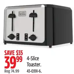 Canadian Tire Black+Decker 4-Slice Toaster offer