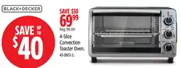 Canadian Tire Black+Decker 4-Slice Convection Toaster Oven offer