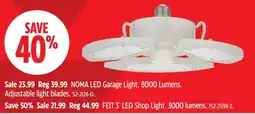 Canadian Tire Noma led garage light offer