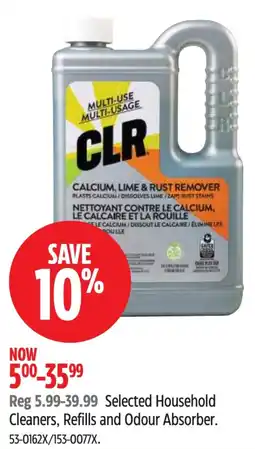 Canadian Tire Selected Household Cleaners, Refills and Odour Absorber offer