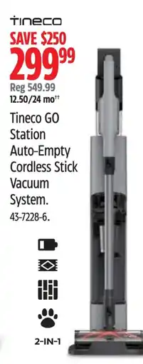 Canadian Tire Tineco Tineco GO Station Auto-Empty Cordless Stick Vacuum System offer