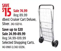 Canadian Tire dbest cruiser cart deluxe offer