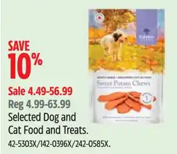 Canadian Tire Selected Dog and Cat Food and Treats offer