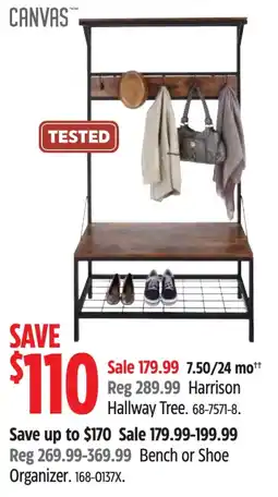 Canadian Tire Canvas Harrison Hallway Tree offer