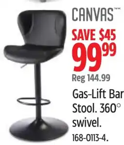 Canadian Tire Canvas gas-lift bar stool offer