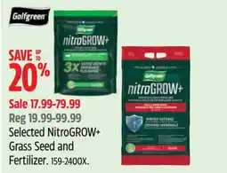 Canadian Tire Golfgreen NitroGROW+ Grass Seed and Fertilizer offer