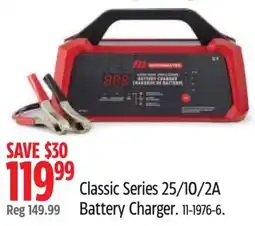 Canadian Tire Husqvarna Classic Series 25/10/2A Battery Charger offer