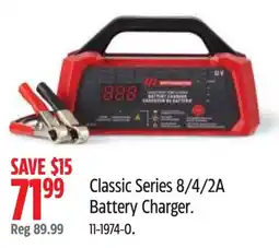 Canadian Tire MotorMaster Classic Series 8/4/2A Battery Charger offer