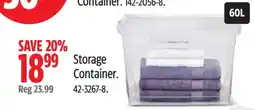 Canadian Tire Storage Container offer