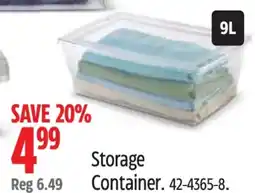 Canadian Tire Storage Container offer