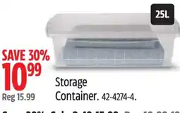 Canadian Tire Storage Container offer