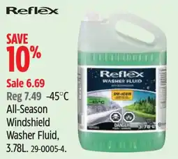 Canadian Tire Reflex windshield washer fluid offer