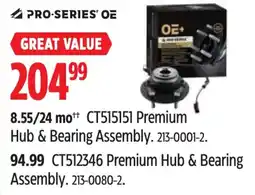 Canadian Tire Pro-series oe ct515151 premium hub & bearing assembly offer