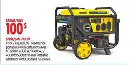 Canadian Tire Champion Generator with CO Shield offer