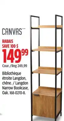 Canadian Tire CANVAS Langdon Narrow Bookcase offer