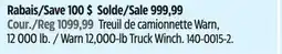 Canadian Tire Warn 12,000-lb Truck Winch offer
