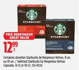 Canadian Tire Selected Starbucks by Nespresso Vertuo Capsules, 8-Ct or 10-Ct offer