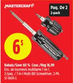 Canadian Tire Mastercraft 7-in-1 Multi-Bit Screwdriver offer