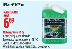 Canadian Tire Reflex -45°C All-Season Windshield Washer Fluid, 3.78L offer