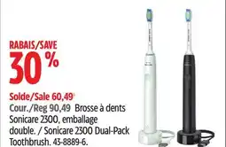 Canadian Tire Sonicare 2300 Dual-Pack Toothbrush offer