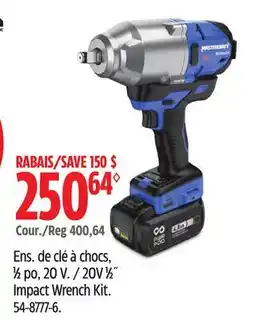 Canadian Tire Mastercraft Impact Wrench Kit offer