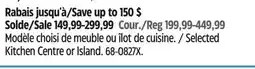 Canadian Tire Selected Kitchen Centre or Island offer
