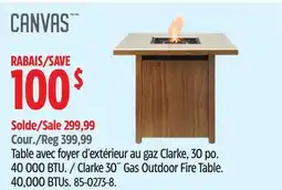 Canadian Tire Clarke 30˝ Gas Outdoor Fire Table offer