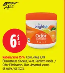 Canadian Tire Bright Air Odor Eliminators, 14oz offer
