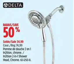 Canadian Tire In2ition 2-in-1 Shower Head, Chrome offer