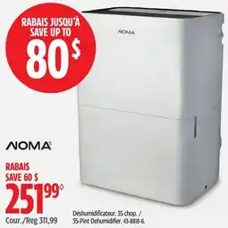 Canadian Tire NOMA 35-Pint Dehumidifier offer