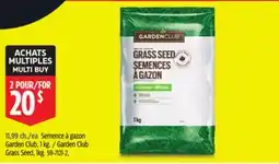 Canadian Tire Garden Club Grass Seed offer
