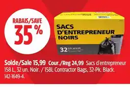 Canadian Tire 158L Contractor Bags, 32-Pk offer