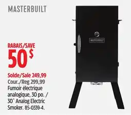 Canadian Tire MASTER BUILT 30˝ Analog Electric Smoker offer