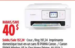 Canadian Tire Canon PIXMA Wireless All-in-One Home Printer offer