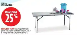 Canadian Tire 6´ Folding Table with Carry Handle offer