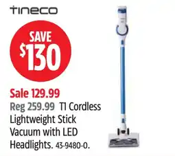 Canadian Tire Tineco T1 Cordless Lightweight Stick Vacuum with LED Headlights offer