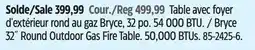 Canadian Tire CANVAS Bryce 32˝ Round Outdoor Gas Fire Table offer