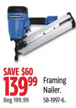 Canadian Tire Professional Framing Nailer offer