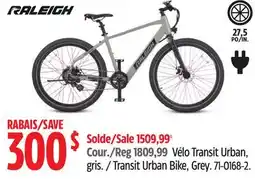 Canadian Tire RALEIGH Transit Urban Bike, Grey offer