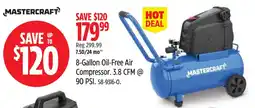 Canadian Tire Mastercraft 8-Gallon Oil-Free Air Compressor offer