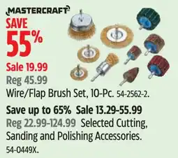 Canadian Tire Mastercraft wire/flap brush set offer