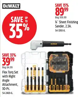 Canadian Tire DeWalt 1/4" Sheet Finishing Sander offer