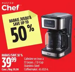 Canadian Tire 12-Cup Stainless-Steel Coffeemaker offer