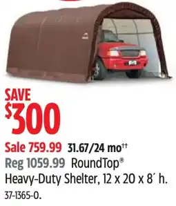Canadian Tire RoundTop Heavy-Duty Shelter offer