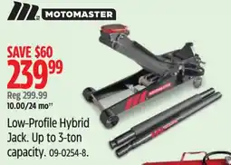 Canadian Tire Motomaster low-profile hybrid jack offer