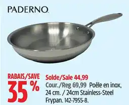 Canadian Tire Paderno 24cm Stainless-Steel Frypan offer