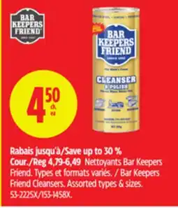 Canadian Tire Bar Keepers Friends Friend Cleansers offer