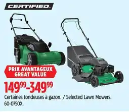 Canadian Tire Selected Lawn Mowers offer