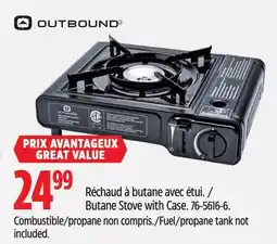 Canadian Tire OUTBOUND Butane Stove with Case offer