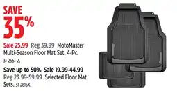 Canadian Tire Motomaster multi-season floor mat set offer